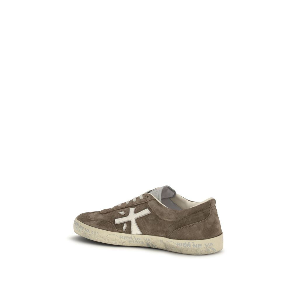 Baskets basses Premiata en cuir de veau marron Bos Taurus