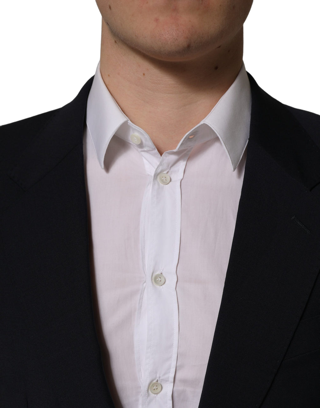 Dolce & Gabbana Black Wool Single Breasted Men Blazer Jacket