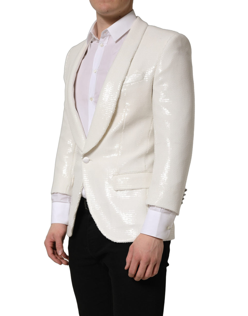 Dolce & Gabbana White Blazer for Men detail view