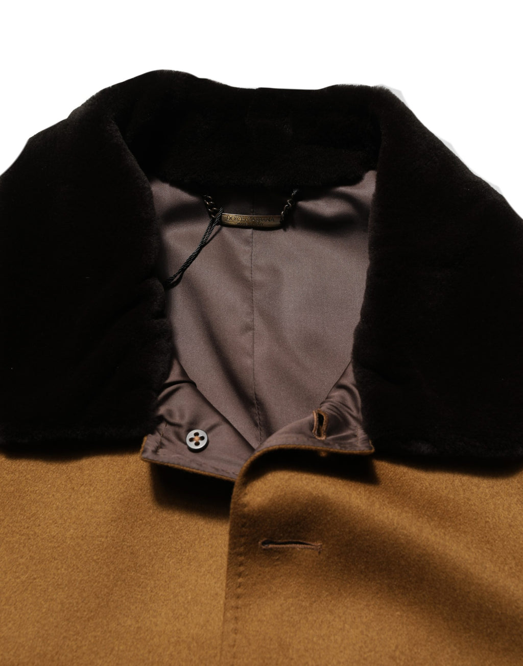 Dolce & Gabbana Brown Full Length Jacket for Men additional view