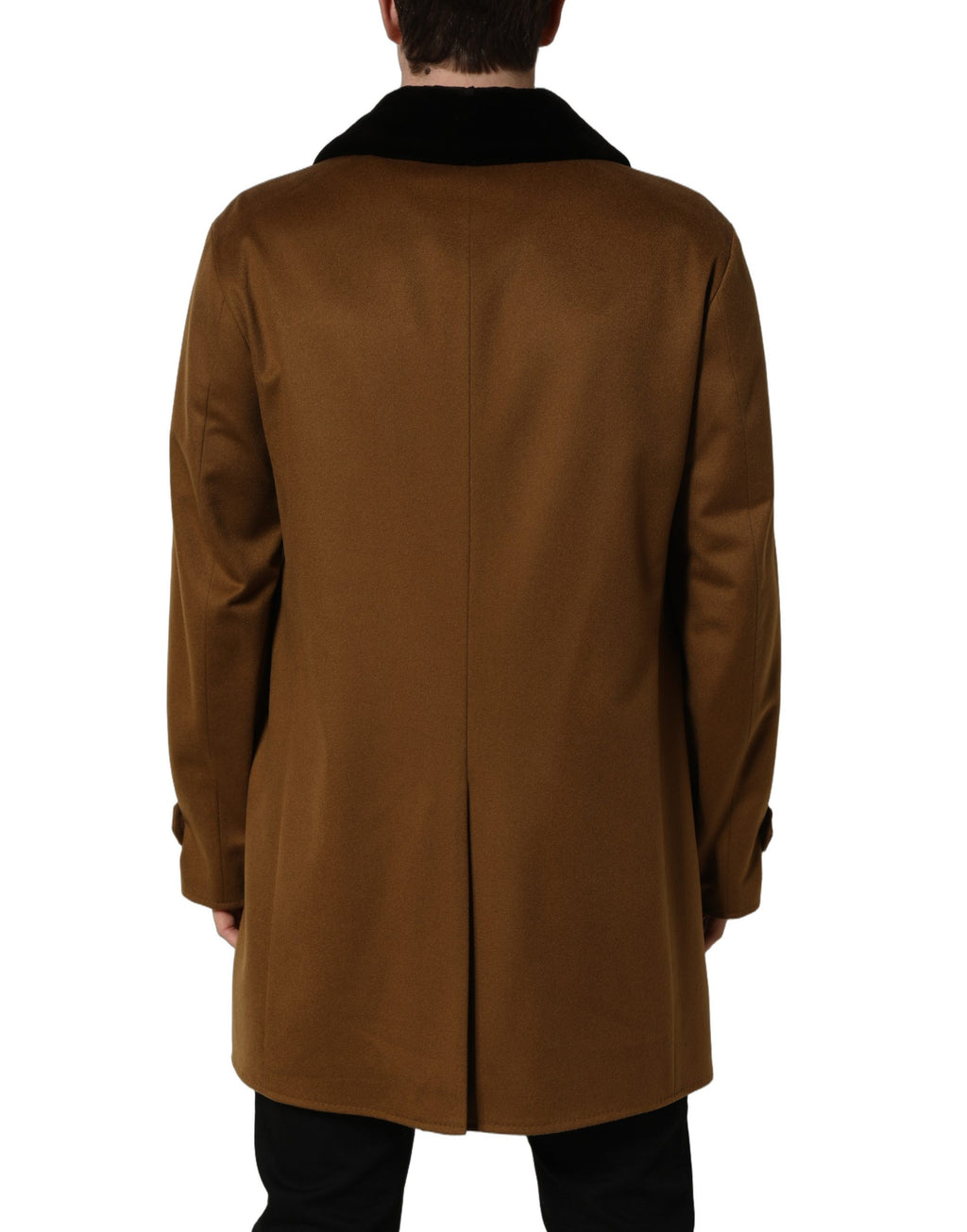 Dolce & Gabbana Brown Full Length Jacket for Men side view