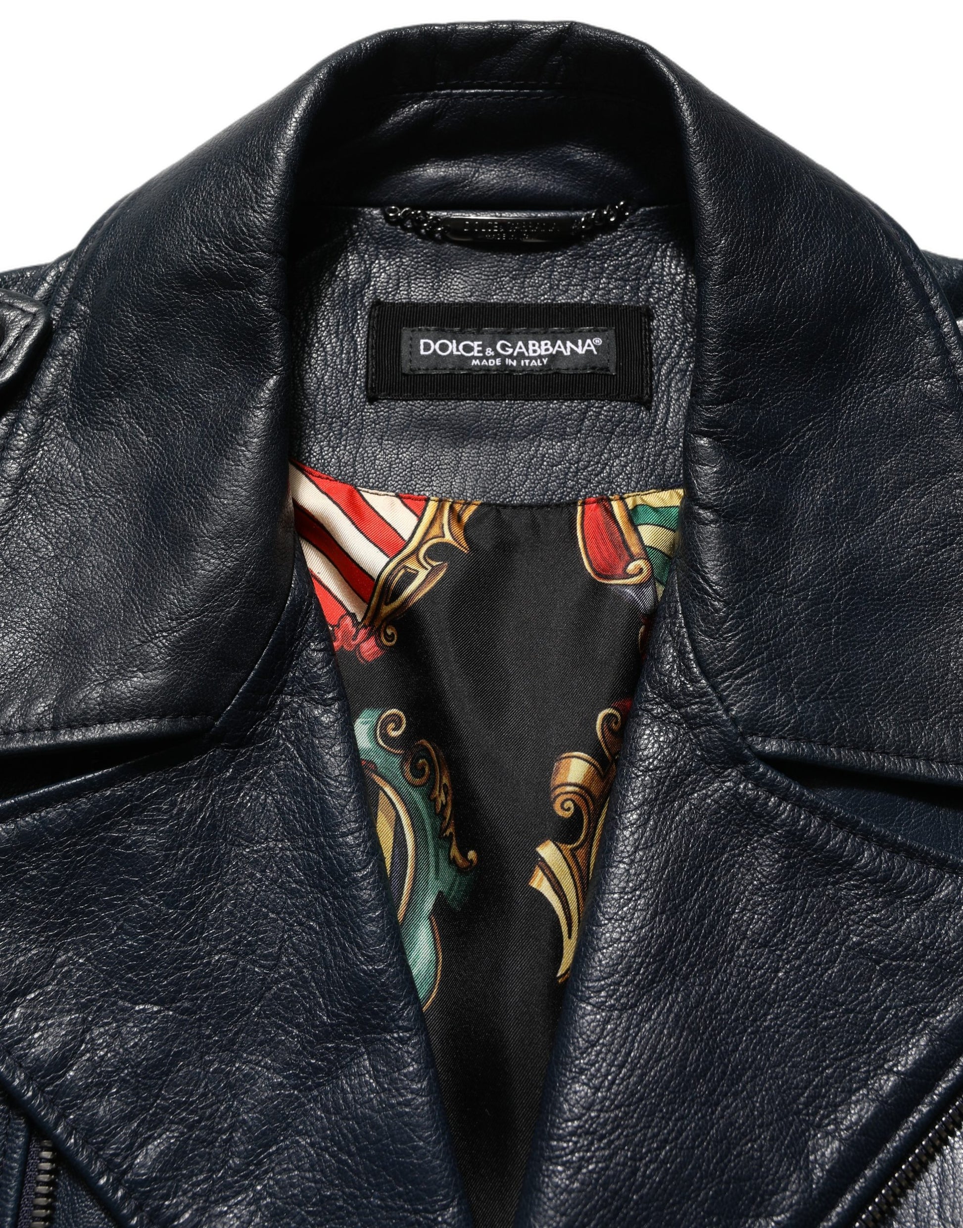 Dolce & Gabbana Black Biker Jackets for Men additional view