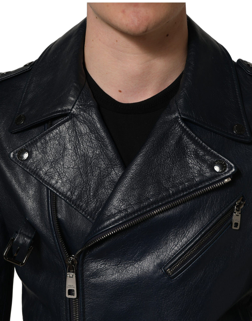 Dolce & Gabbana Black Biker Jackets for Men additional view