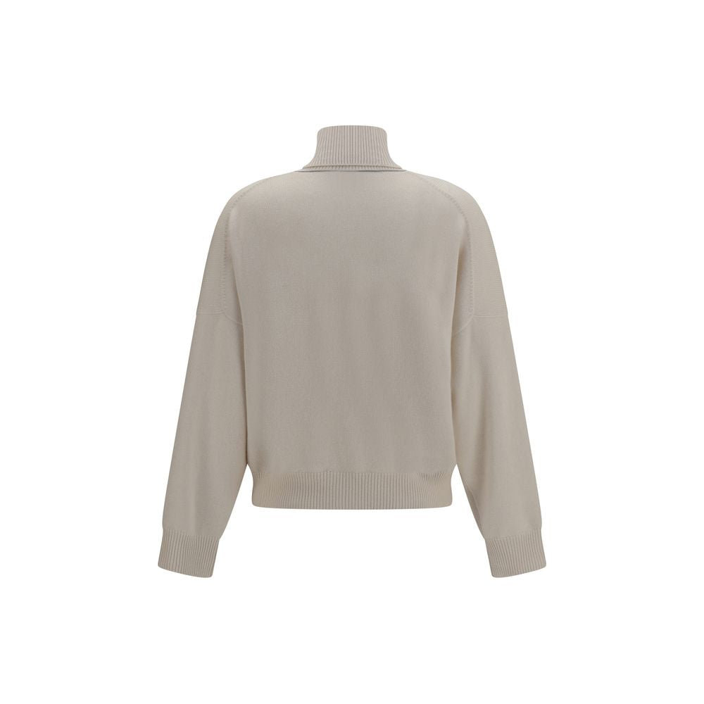 Pull en cachemire beige Brunello Cucinelli