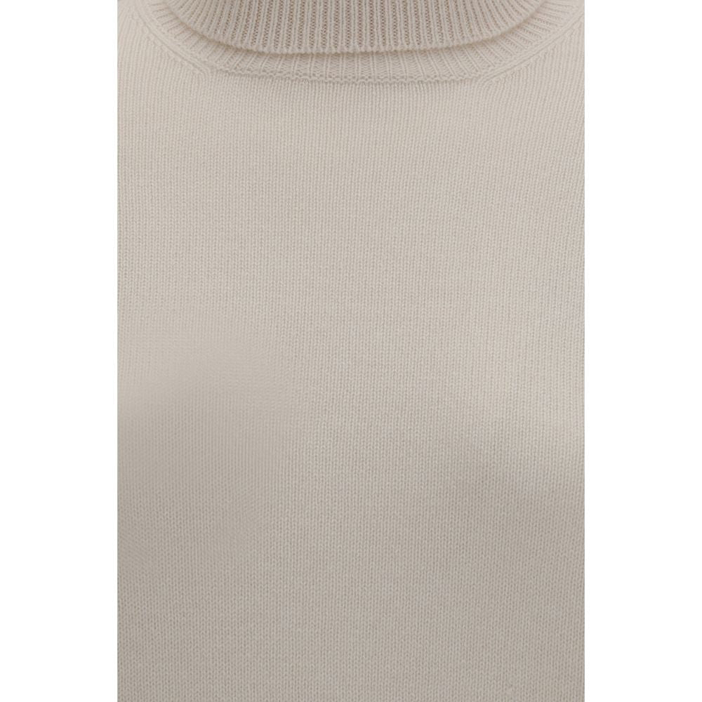 Pull en cachemire beige Brunello Cucinelli