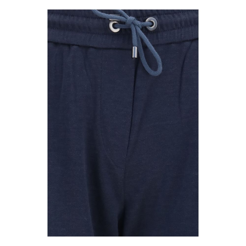 Brunello Cucinelli Blue Casual Pants for Women detail view
