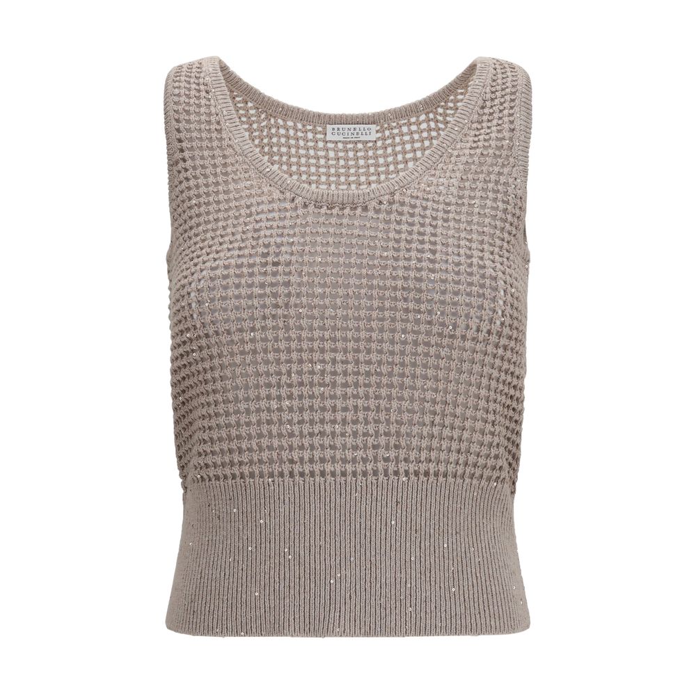 Brunello Cucinelli Beige Tank Tops T for Women
