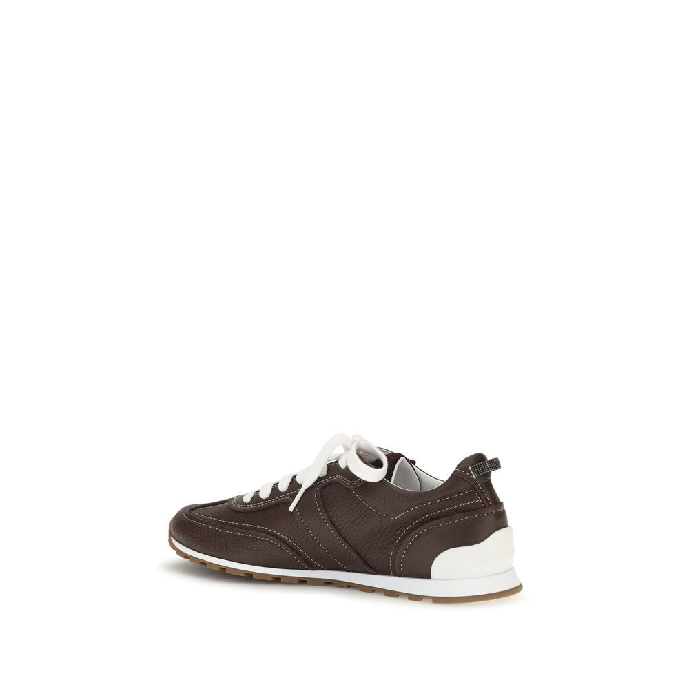 Brunello Cucinelli Brown Athletic Sneakers for Women detail view