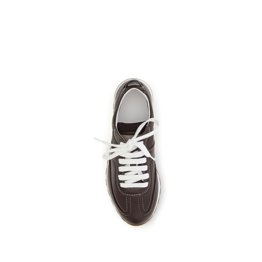 Brunello Cucinelli Brown Athletic Sneakers for Women side view