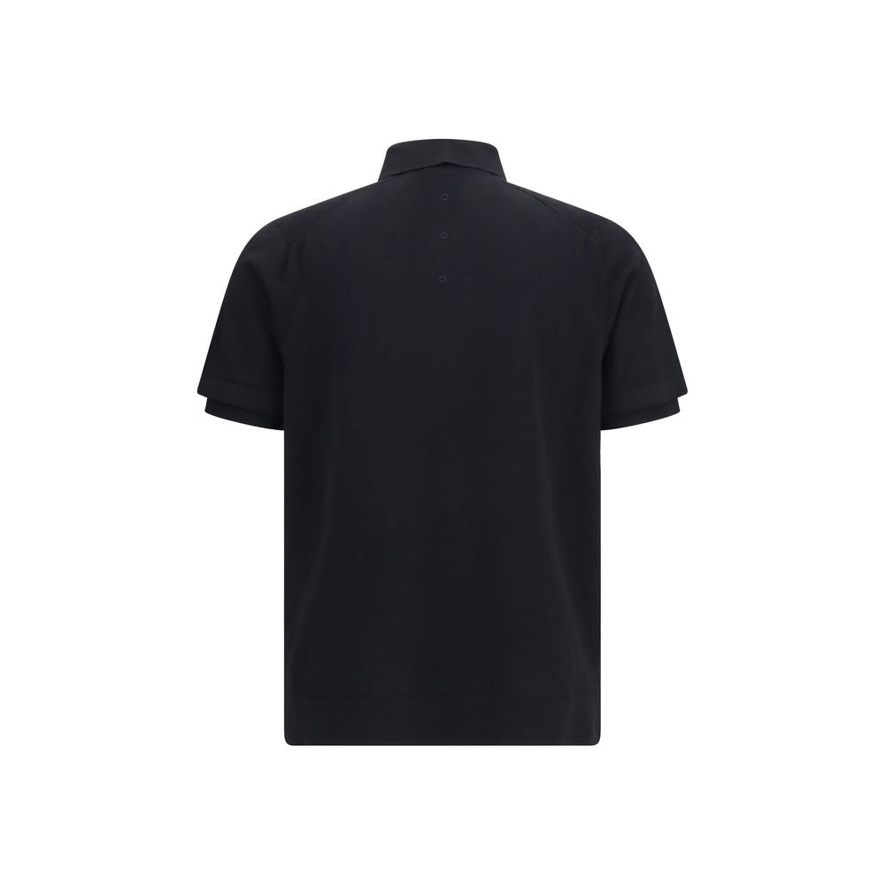 Polo Premiata en coton noir