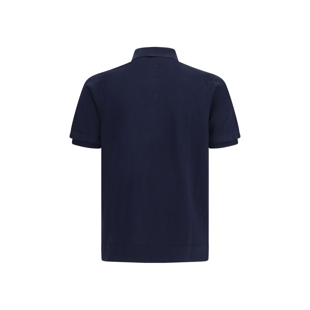 Polo Premiata en coton bleu