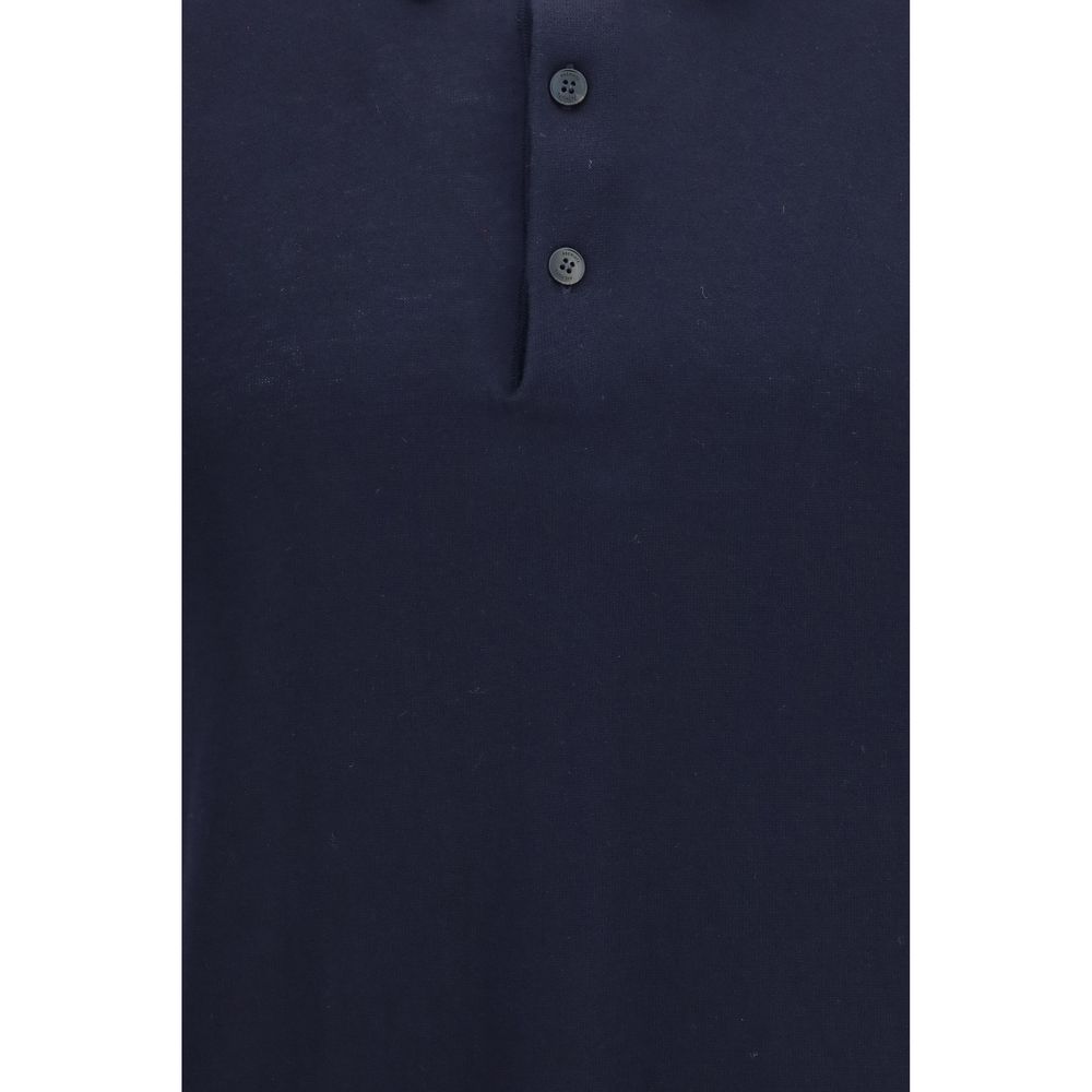 Polo Premiata en coton bleu