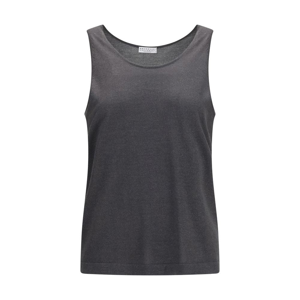 Brunello Cucinelli Grey Tank Tops T for Women