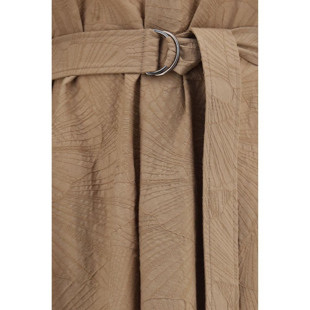 Brunello Cucinelli Beige Casual Dress for Women detail view