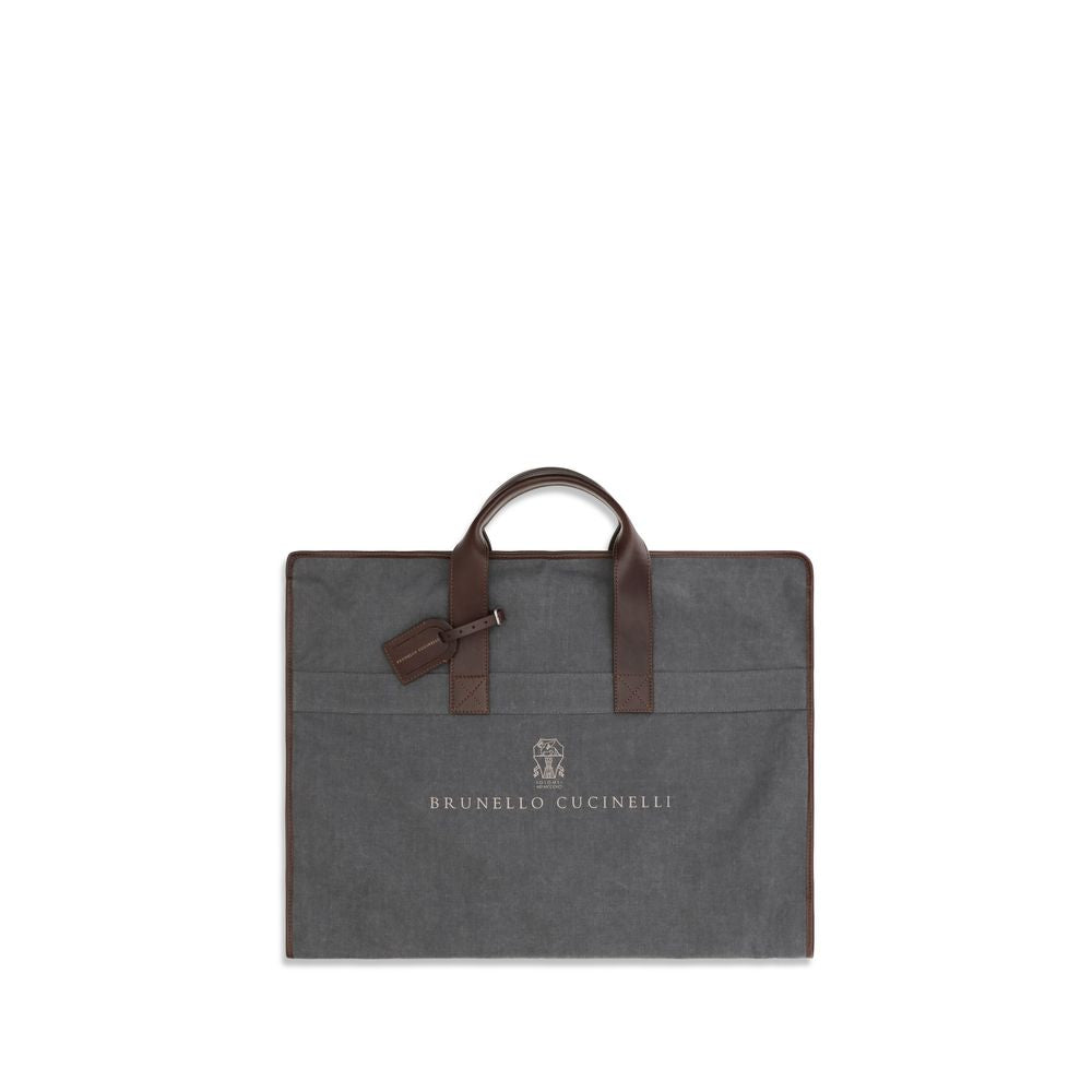 Brunello Cucinelli Grey Slides for Men