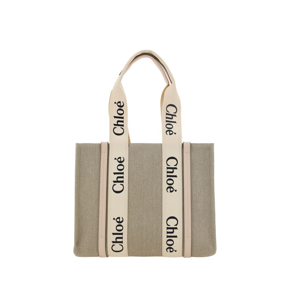 Sac à main Chloé en lin beige