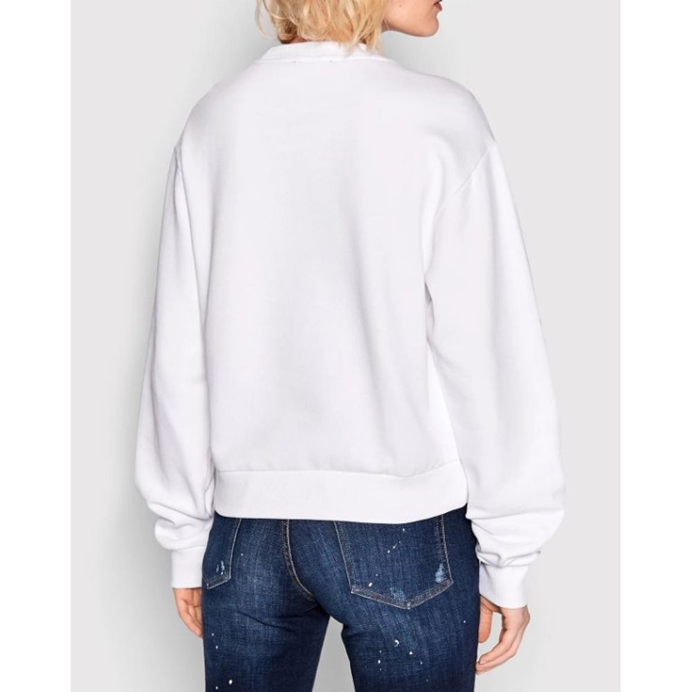 Sweat-shirt en coton blanc Guess Jeans