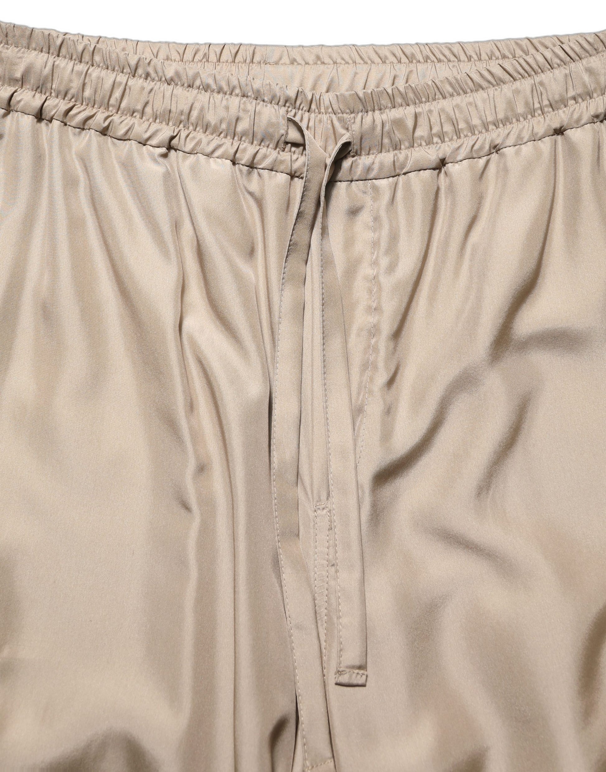 Pantalon de jogging parachute cargo froncé marron pour homme Dolce & Gabbana
