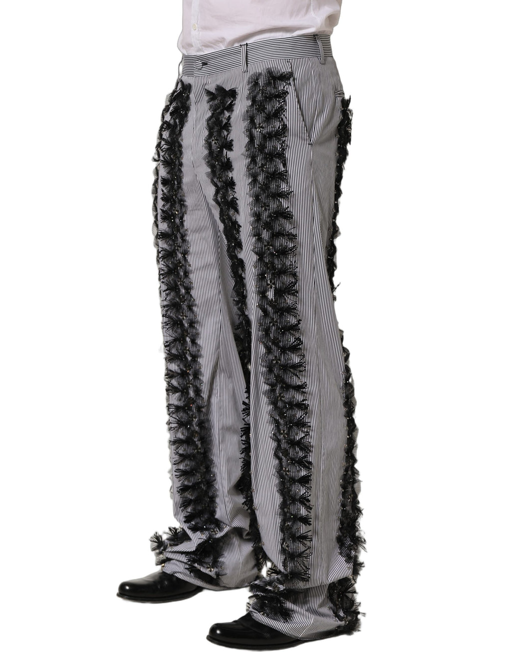 Dolce & Gabbana Grey Dress Pants for Men detail view
