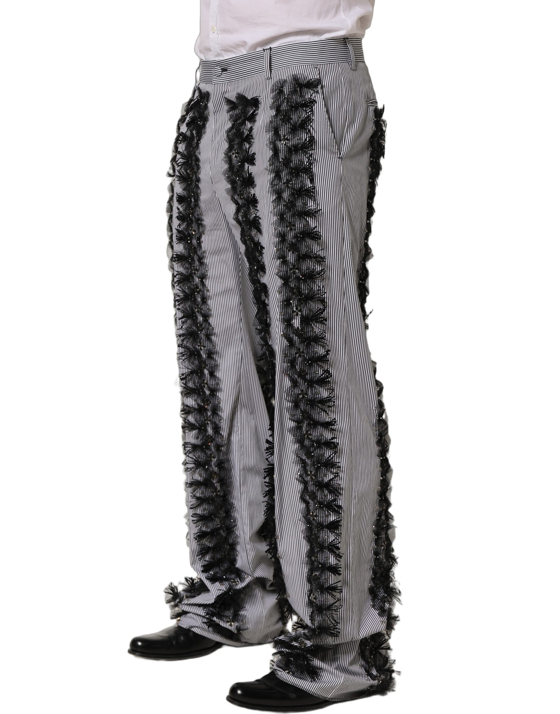 Dolce & Gabbana Grey Dress Pants for Men detail view