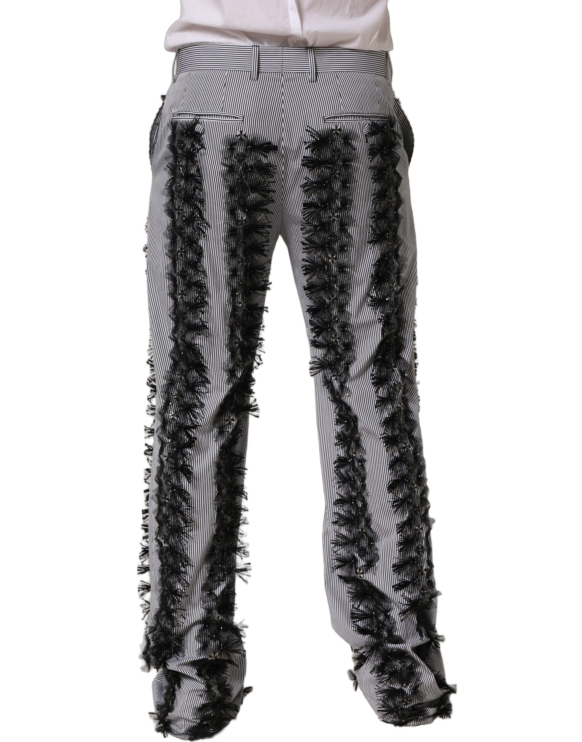 Dolce & Gabbana Grey Dress Pants for Men side view