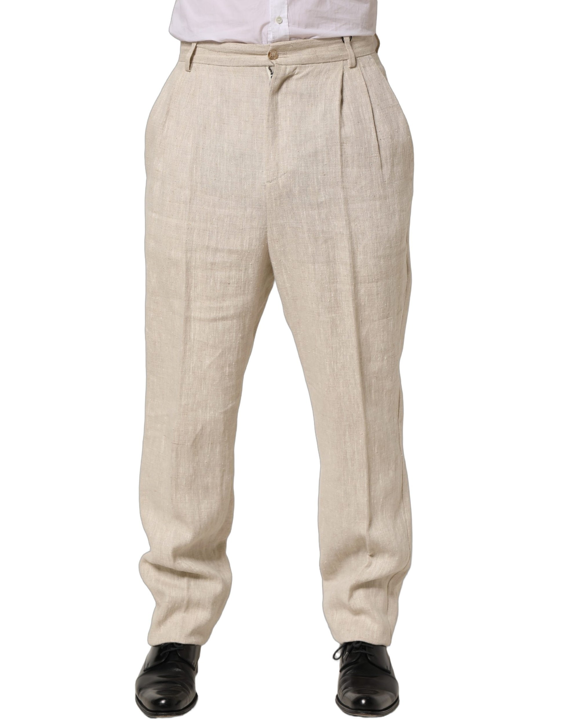 Dolce & Gabbana Beige Dress Pants for Men