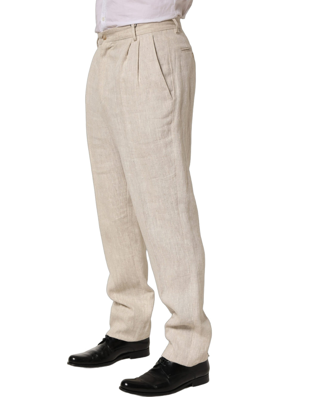 Dolce & Gabbana Beige Dress Pants for Men detail view
