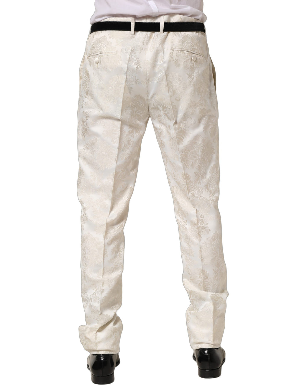 Dolce & Gabbana White Dress Pants for Men side view