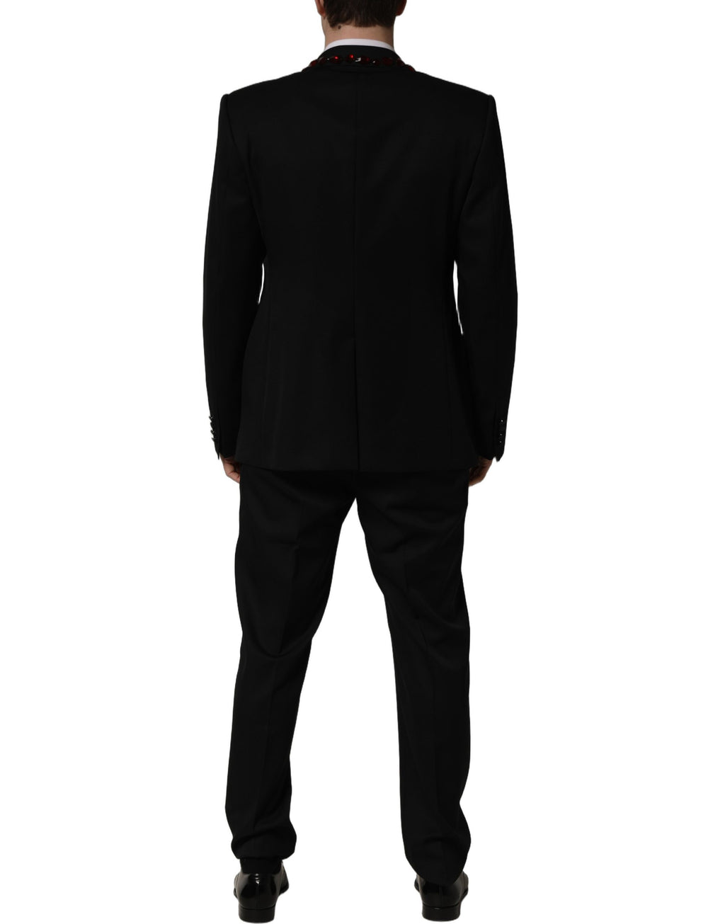 Dolce & Gabbana Black Two Piece Suits for Men side view