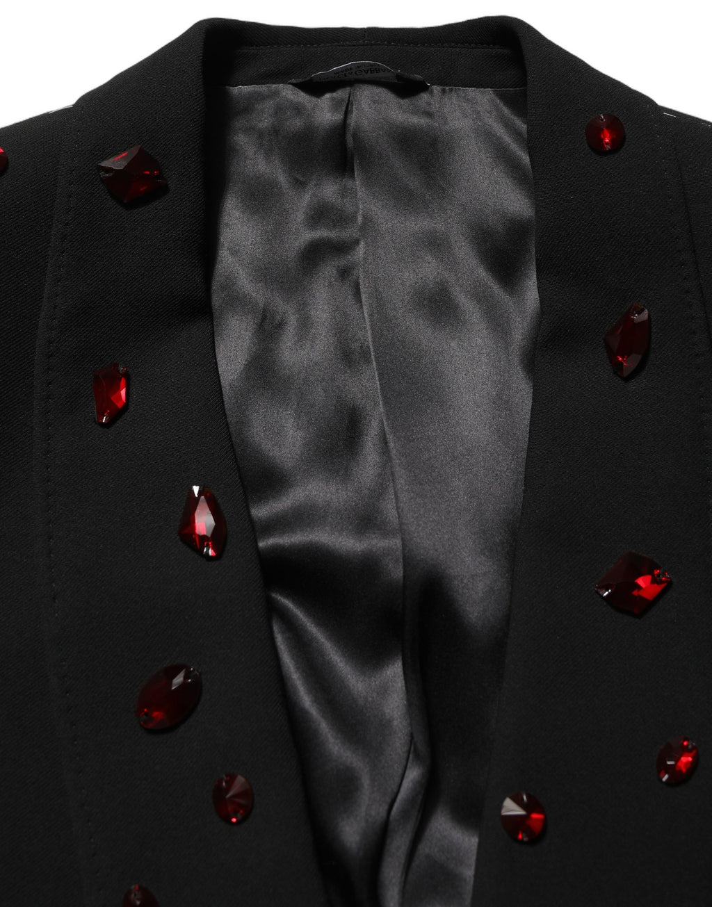 Costume 2 pièces noir orné de cristaux Dolce & Gabbana