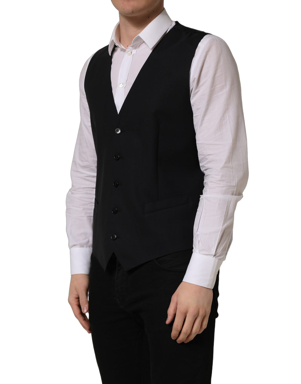 Dolce & Gabbana Black Waistcoats for Men detail view