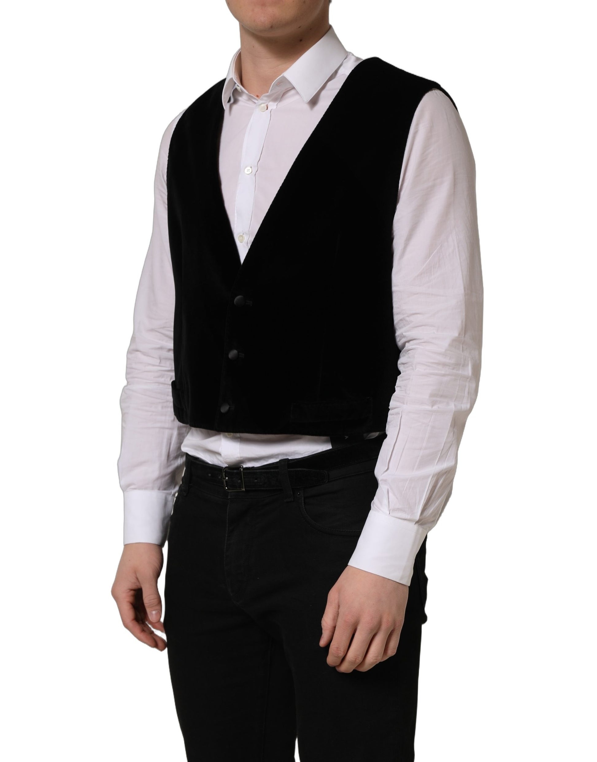 Dolce & Gabbana Black Waistcoats for Men detail view