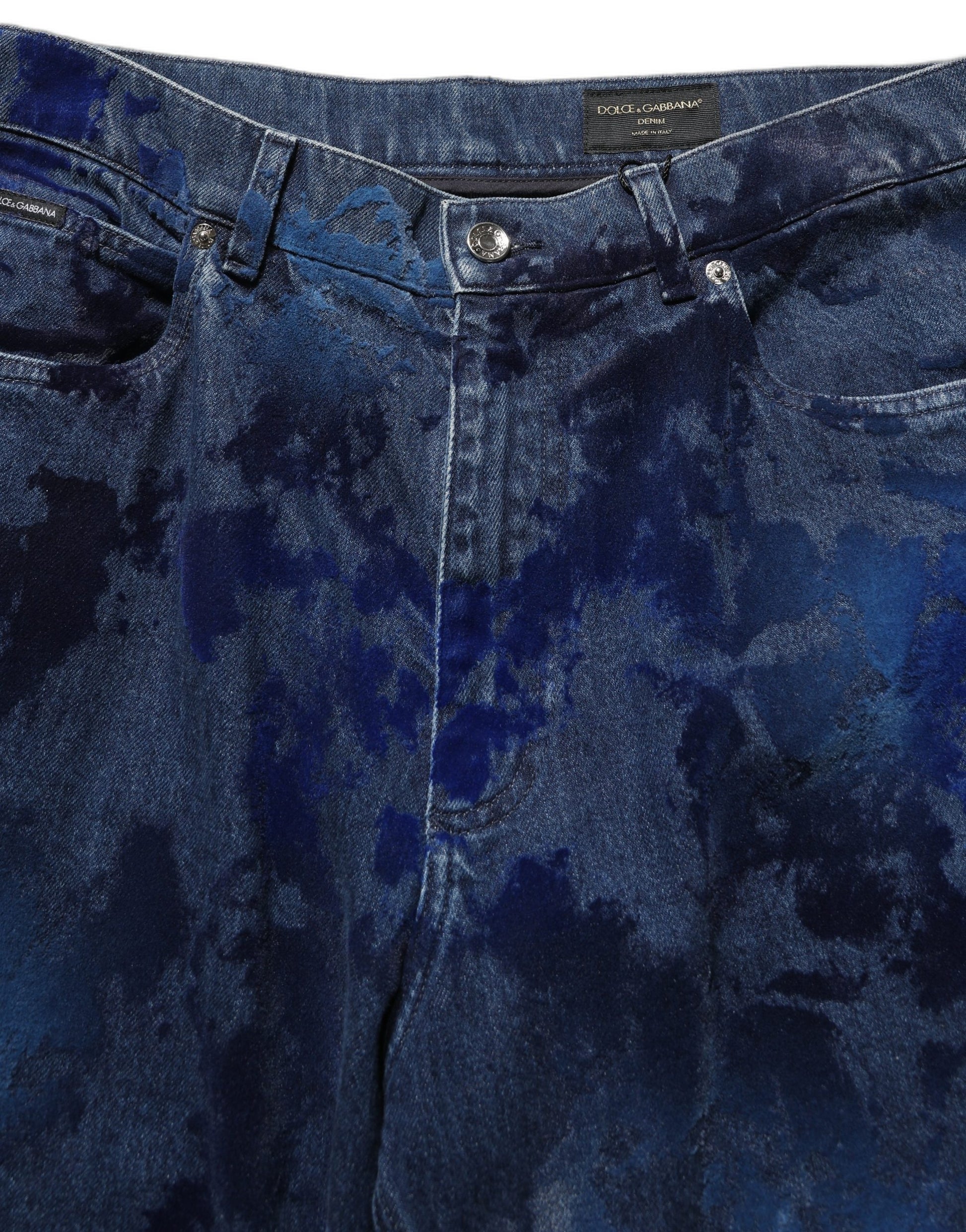 Dolce & Gabbana Blue Straight Leg Jeans for Men additional view