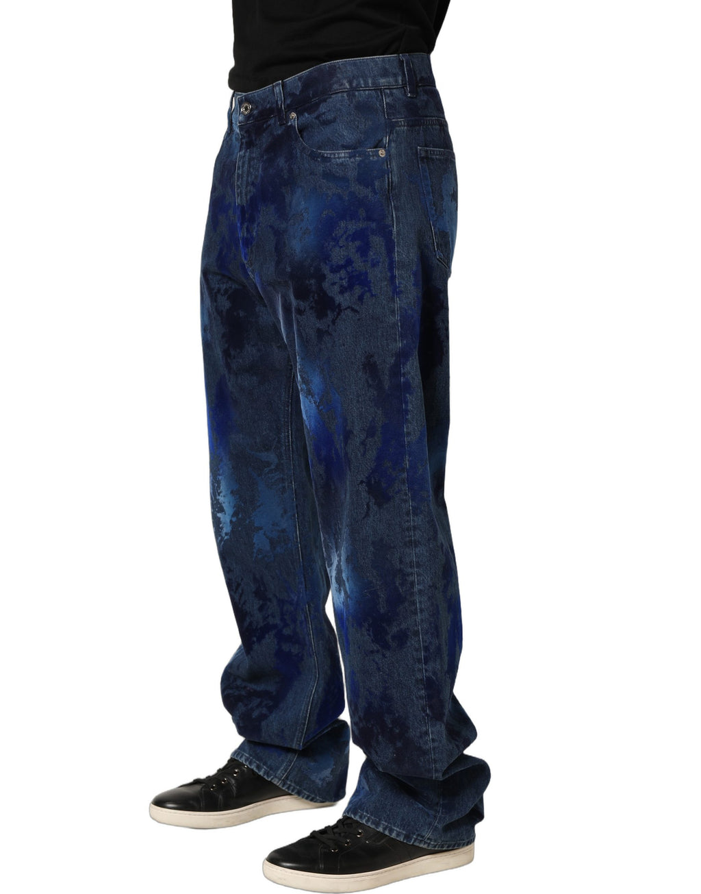 Dolce & Gabbana Blue Straight Leg Jeans for Men detail view