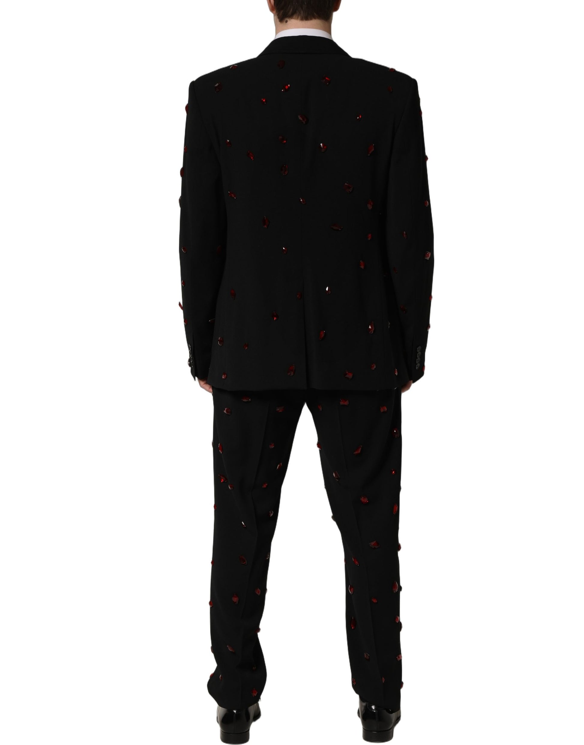 Costume 2 pièces noir orné de cristaux Dolce & Gabbana