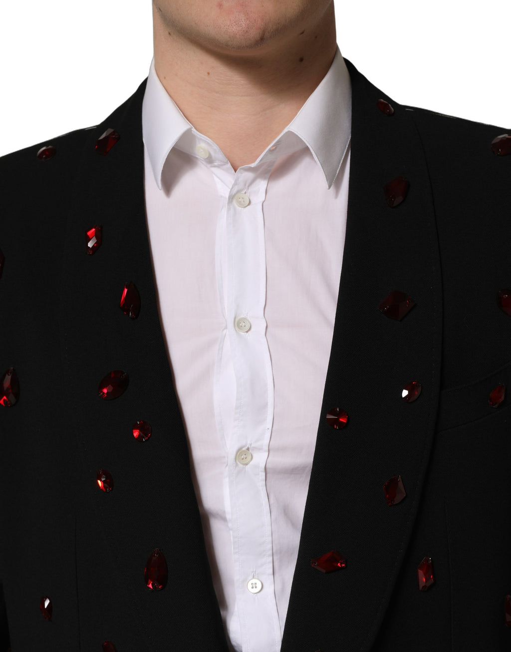 Costume 2 pièces noir orné de cristaux Dolce & Gabbana
