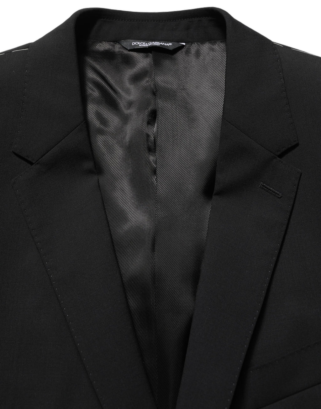 Dolce & Gabbana Black Three Piece Suits for Men detail view