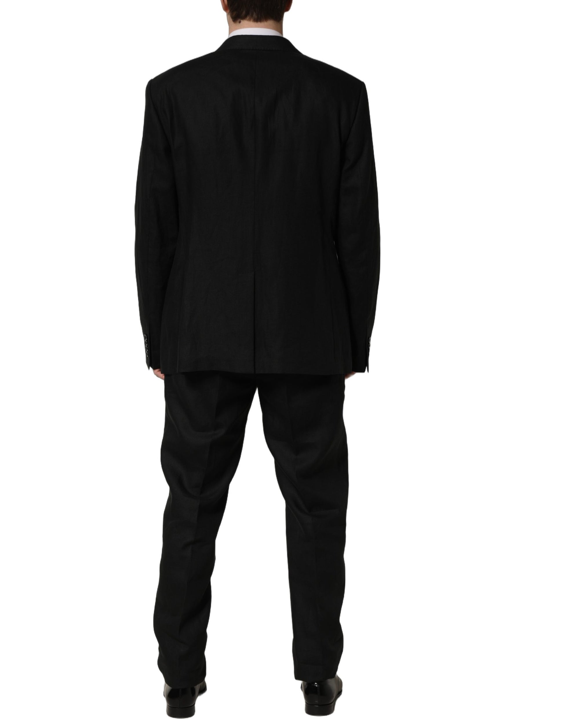 Dolce & Gabbana Black Two Piece Suits for Men side view