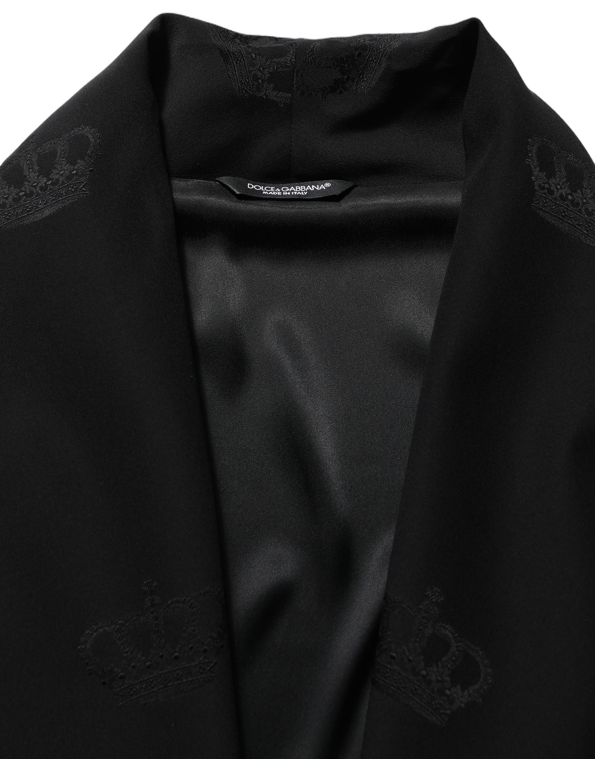 Dolce & Gabbana Black Full Length Jacket for Men additional view