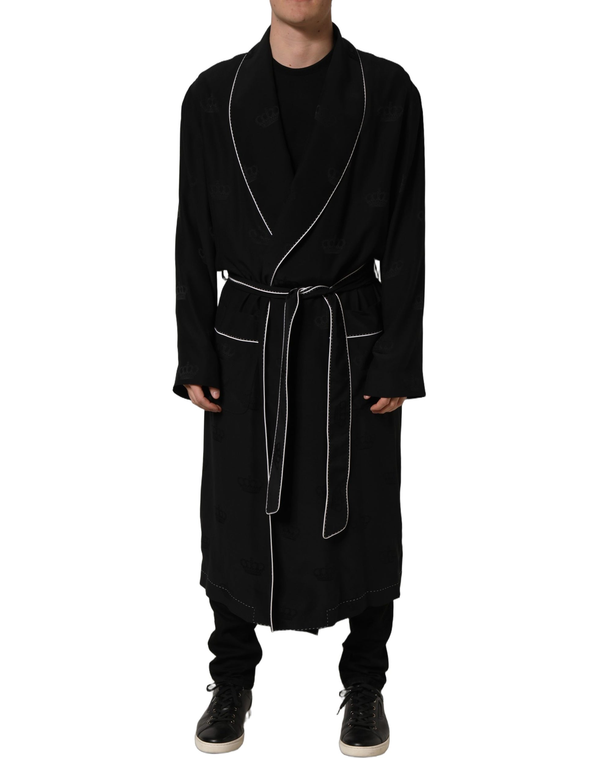 Dolce & Gabbana Black Full Length Jacket for Men alternate view