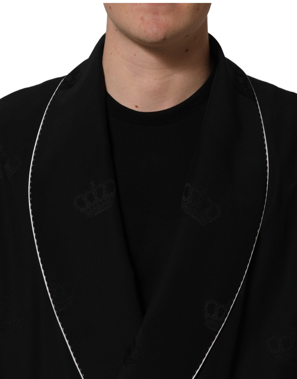 Dolce & Gabbana Black Full Length Jacket for Men additional view