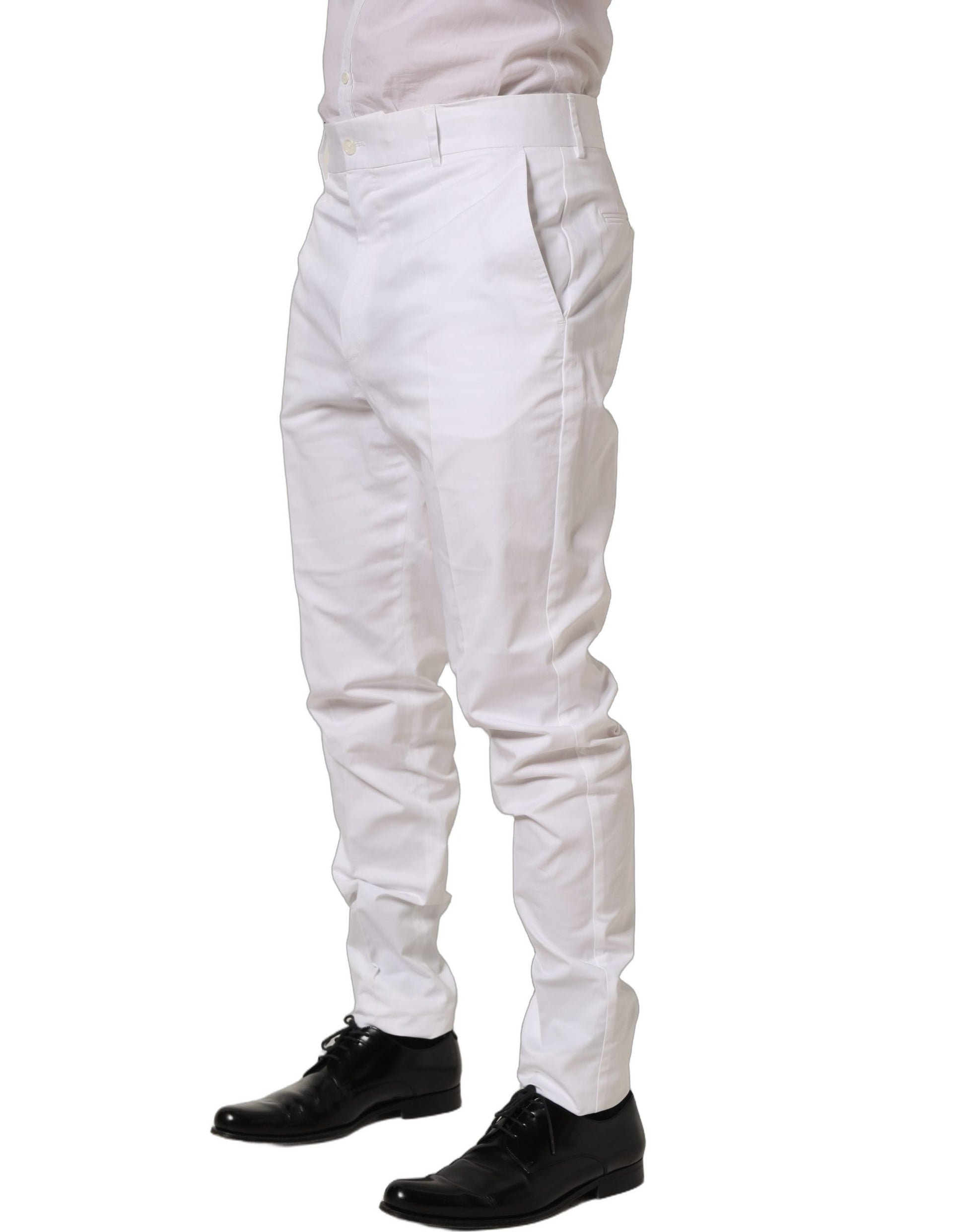 Dolce & Gabbana White Dress Pants for Men detail view