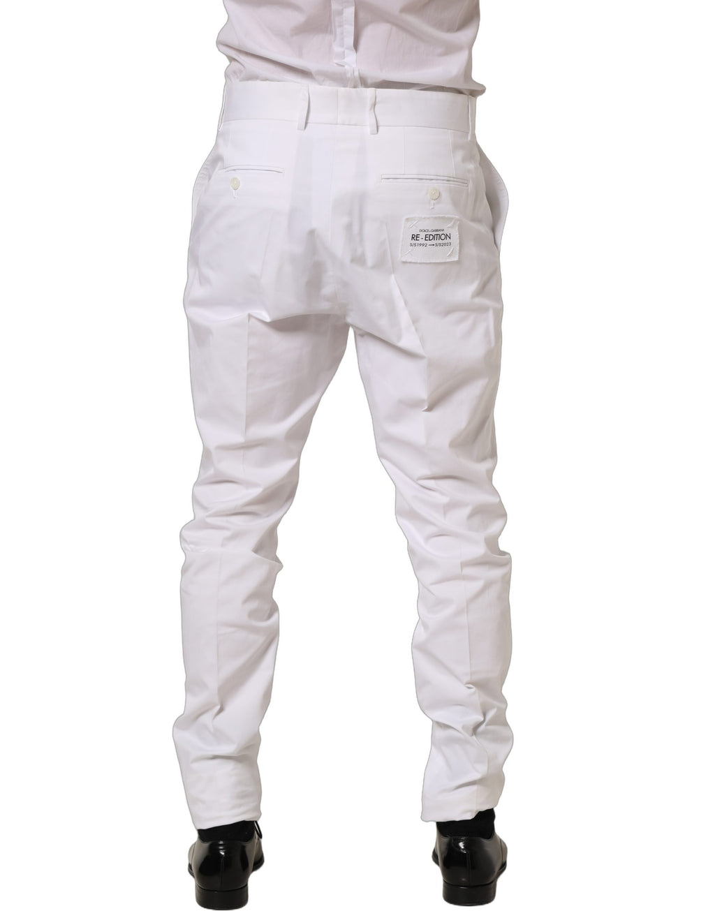 Dolce & Gabbana White Dress Pants for Men side view