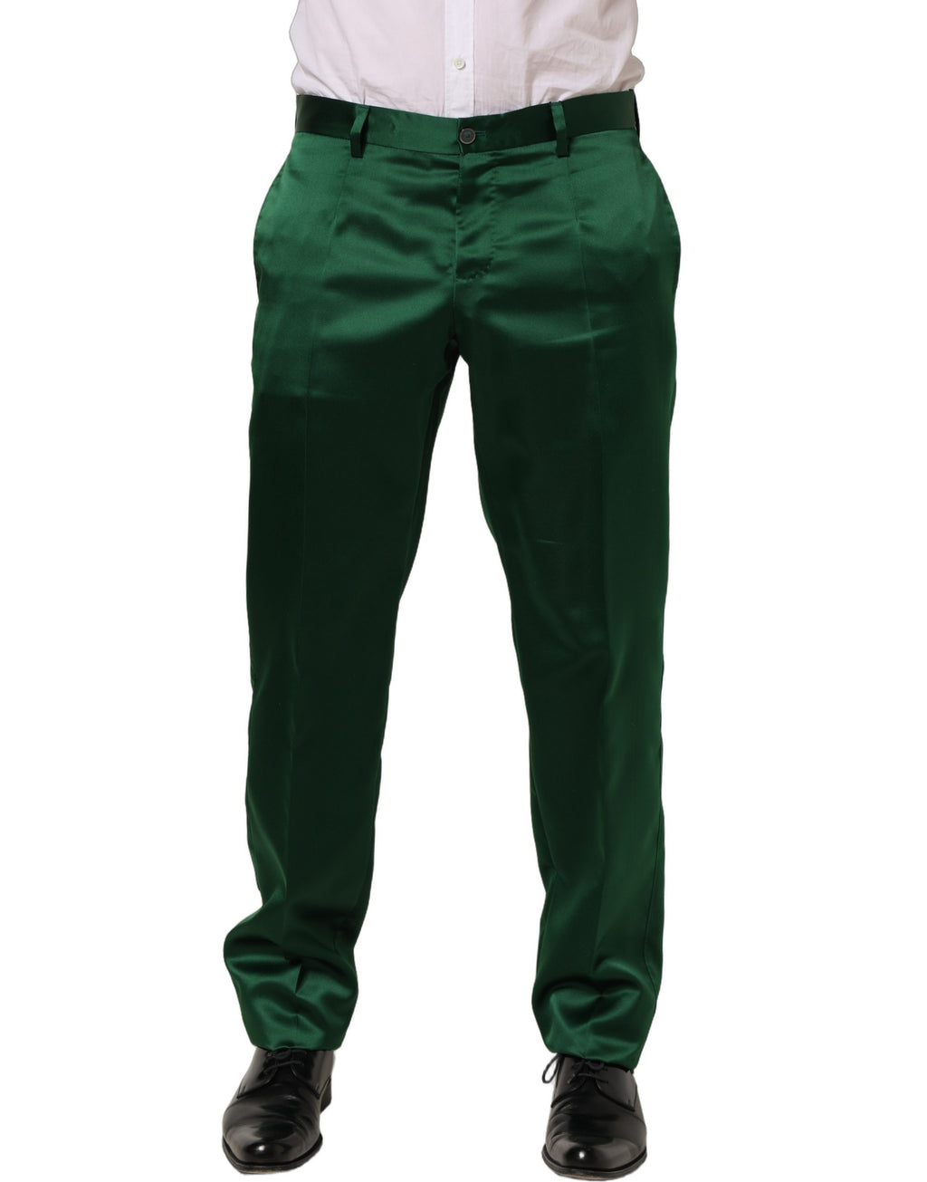 Dolce & Gabbana Green Dress Pants for Men alternate view