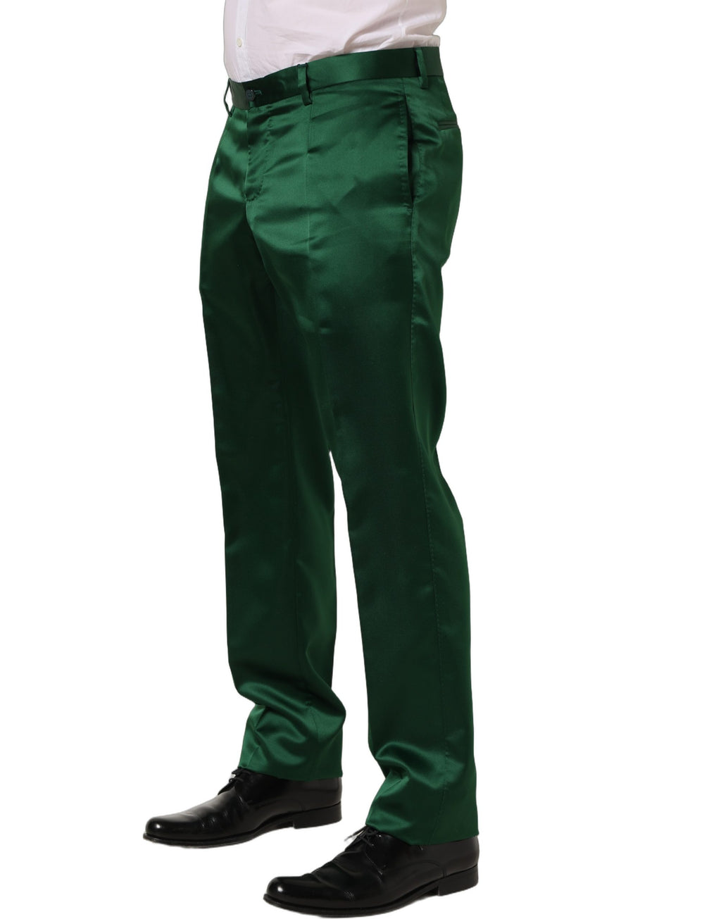 Dolce & Gabbana Green Dress Pants for Men detail view
