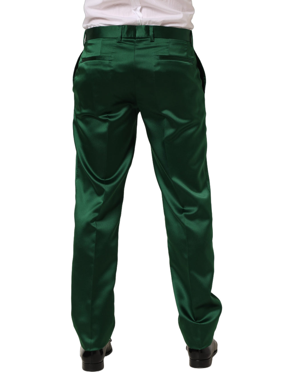 Dolce & Gabbana Green Dress Pants for Men side view