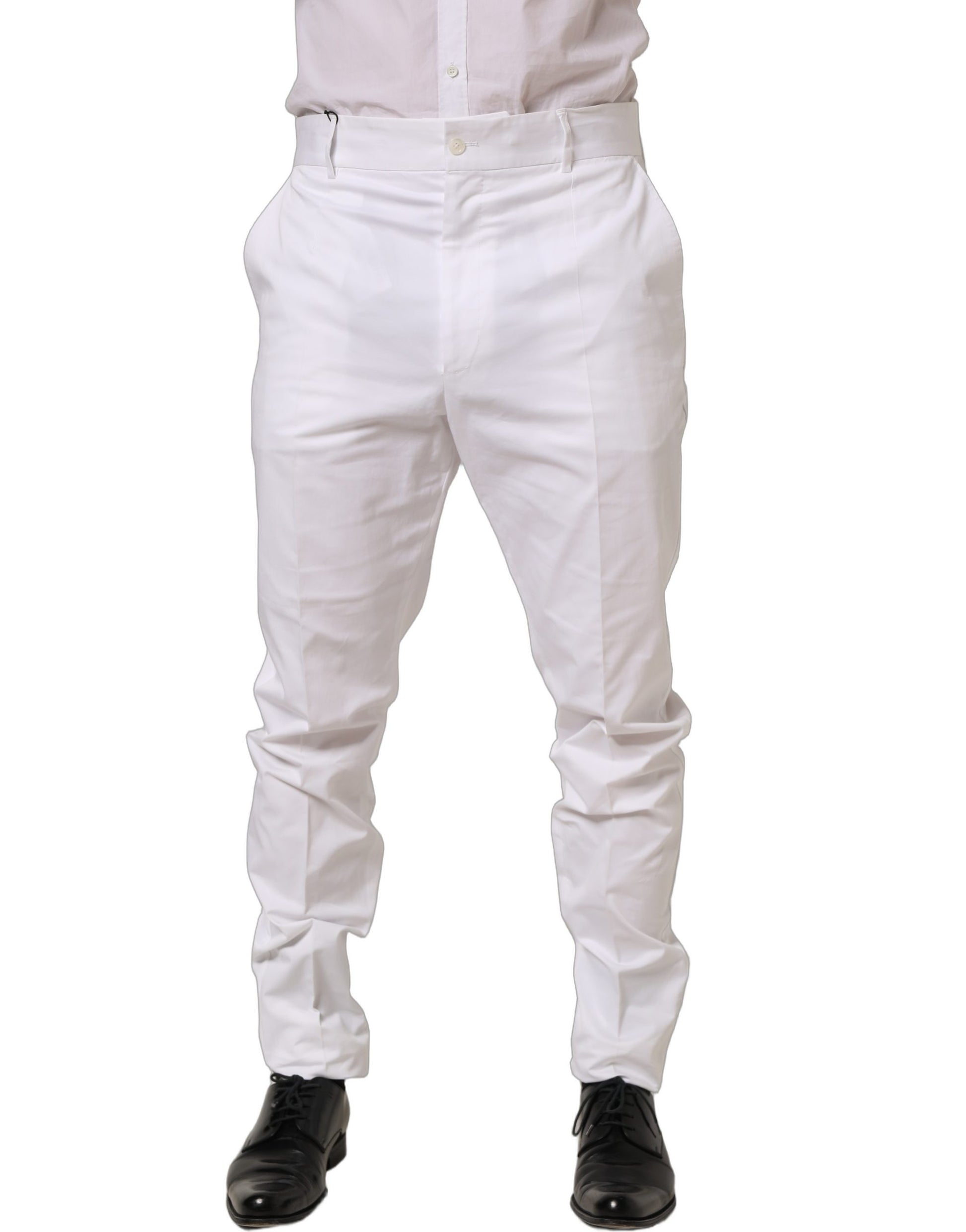 Dolce & Gabbana White Dress Pants for Men