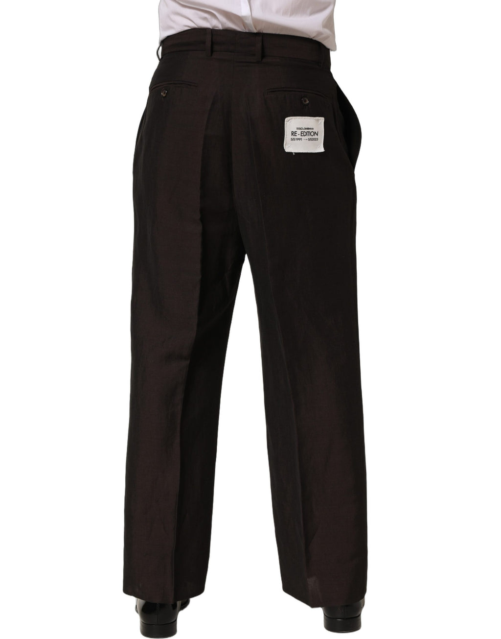 Dolce & Gabbana Brown Dress Pants for Men side view