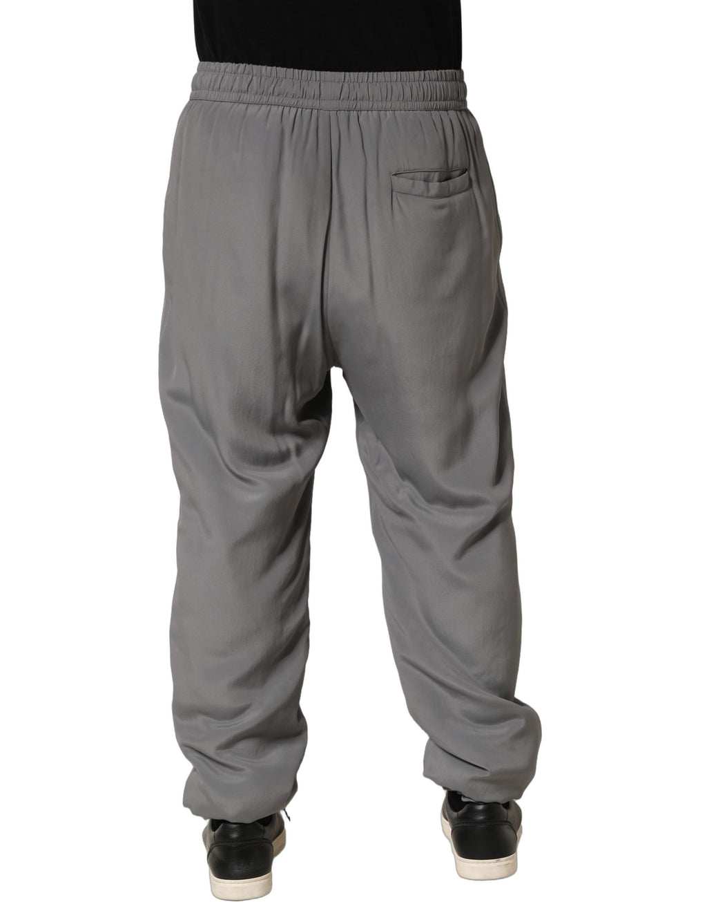 Pantalon de jogging en coton gris Dolce & Gabbana