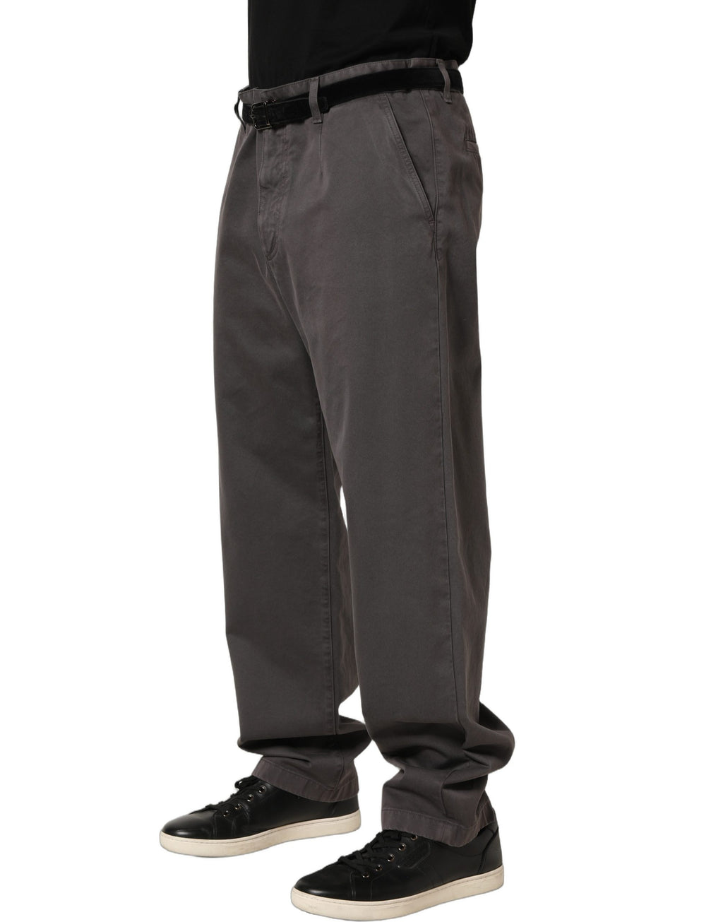 Dolce & Gabbana Grey Casual Pants for Men detail view